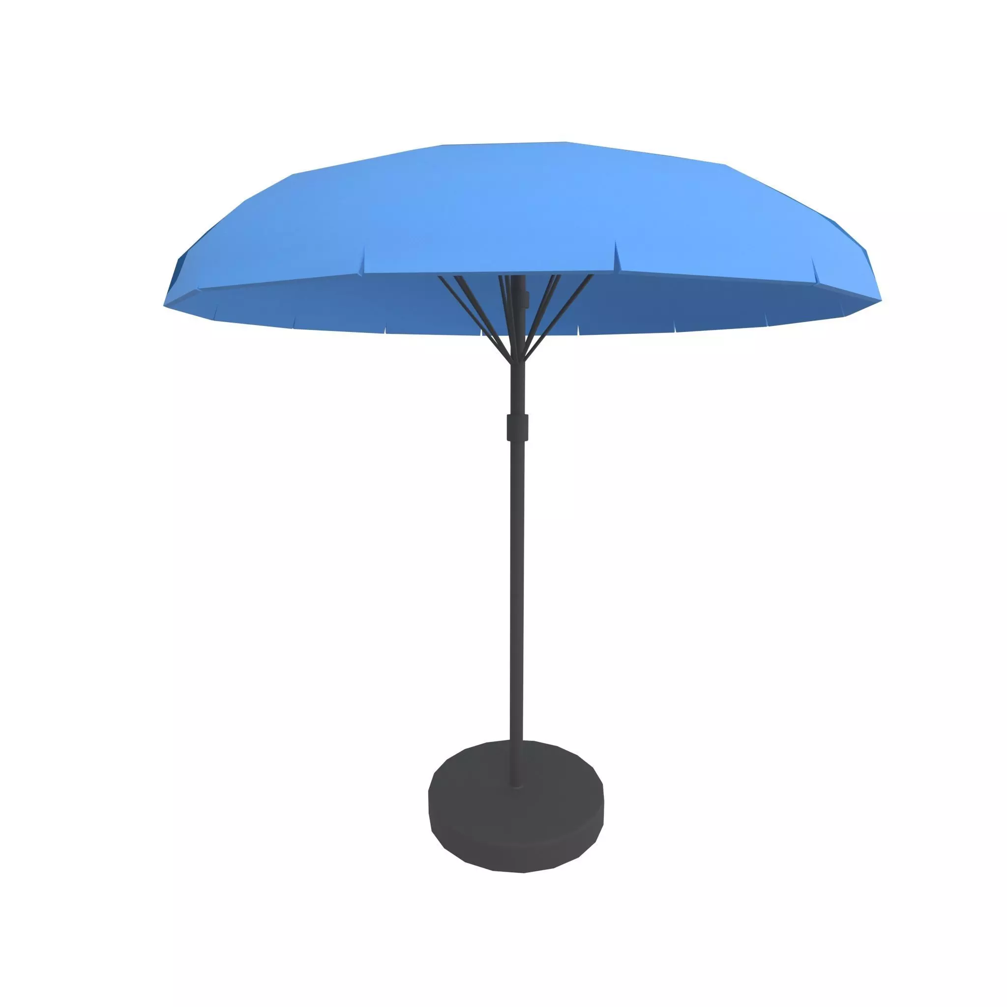 Garden Umbrella v1 009 Low-poly 3D model_0