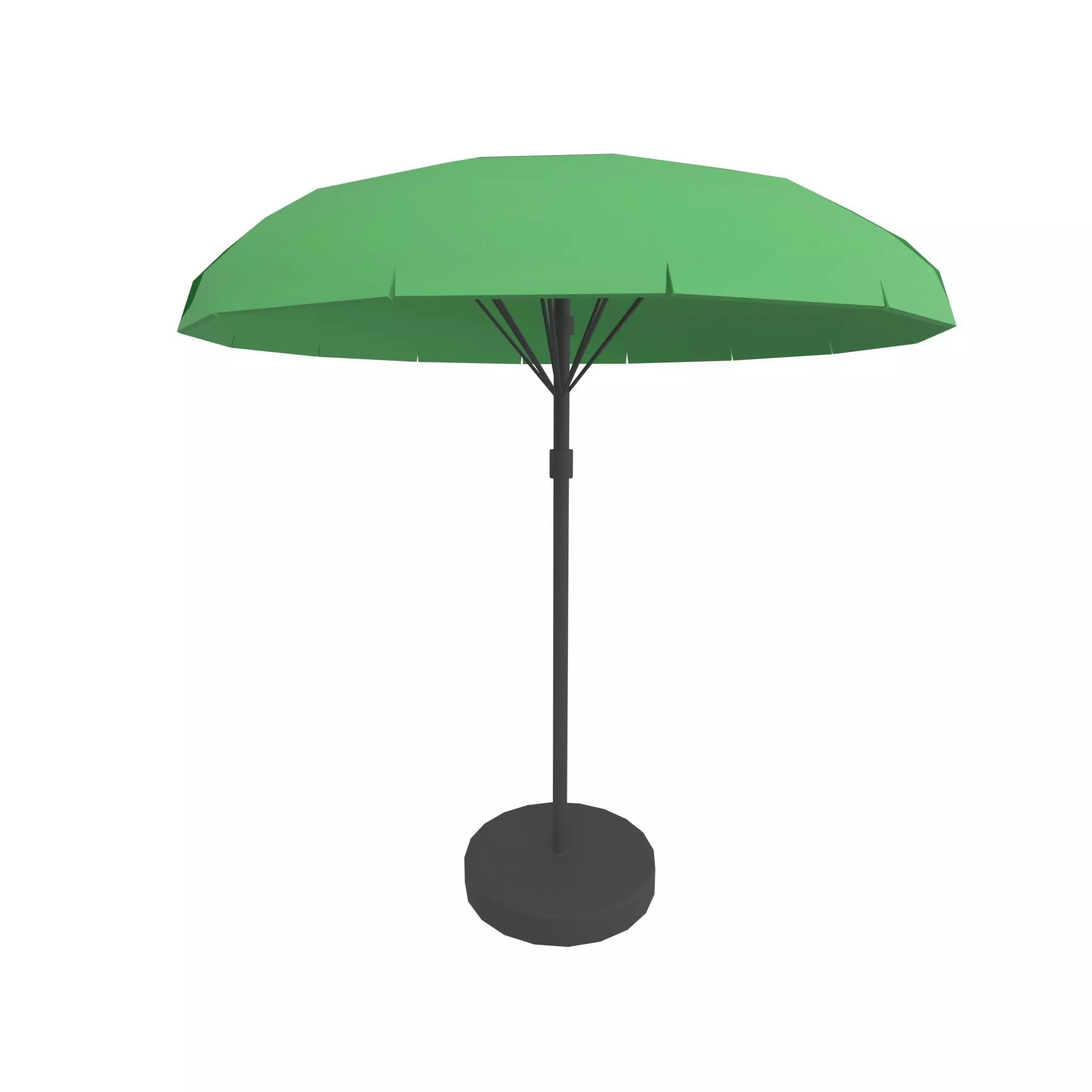 Garden Umbrella v1 011 Low-poly 3D model_0