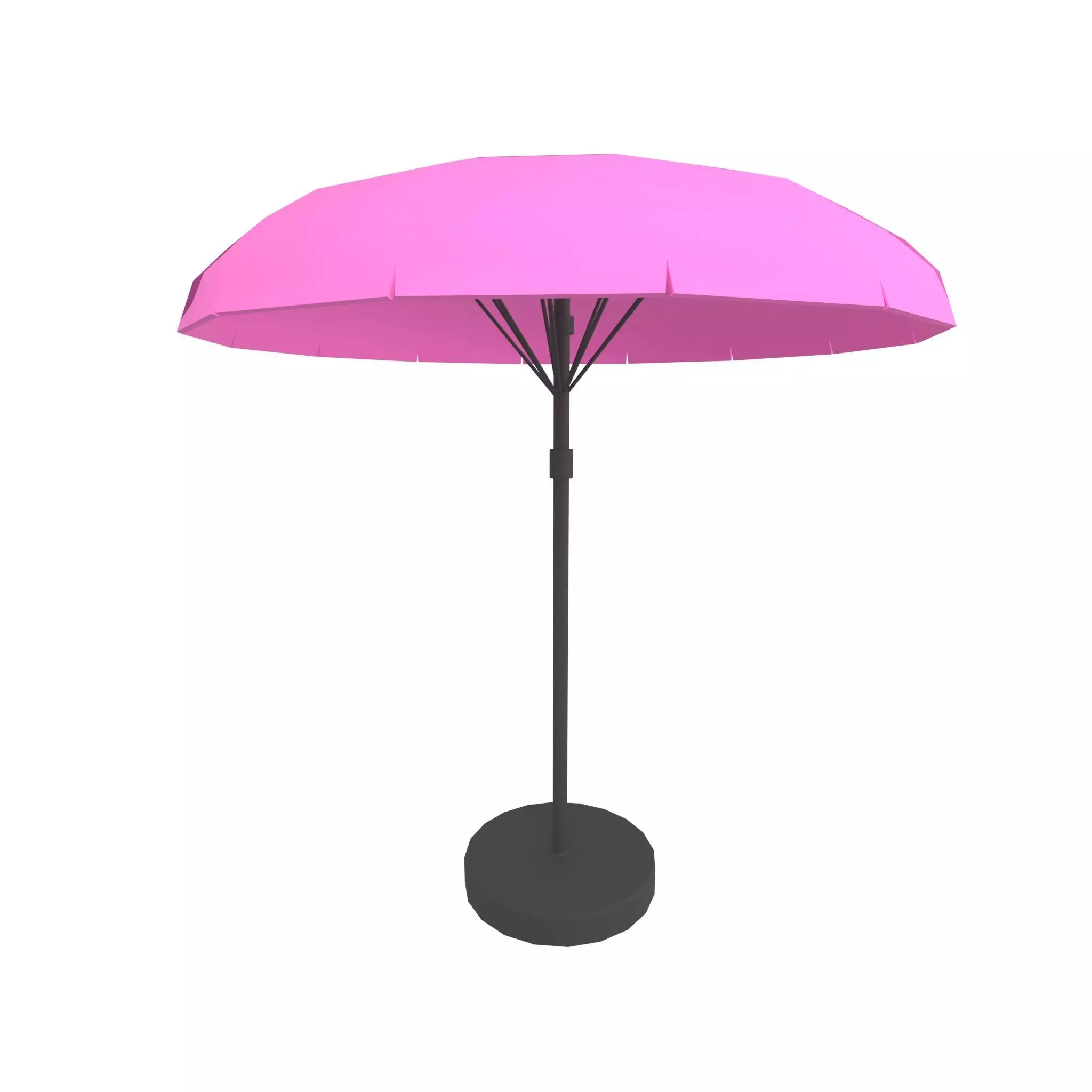 Garden Umbrella v1 015 Low-poly 3D model_0