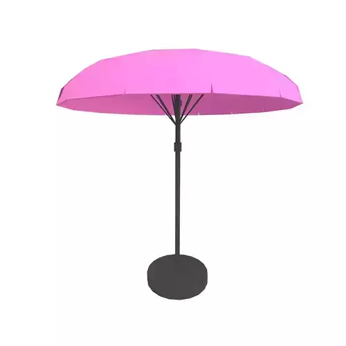 Garden Umbrella v1 015 Low-poly 3D model