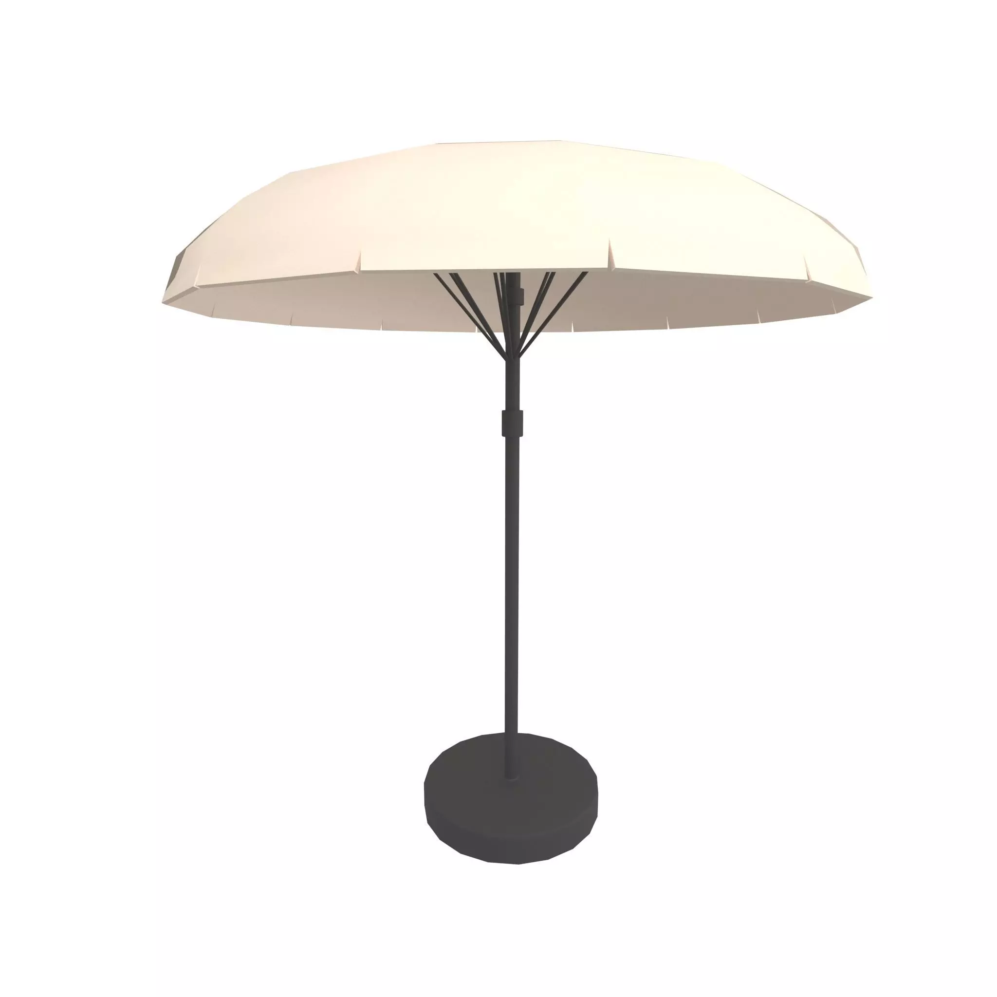 Garden Umbrella v1 016 Low-poly 3D model_0
