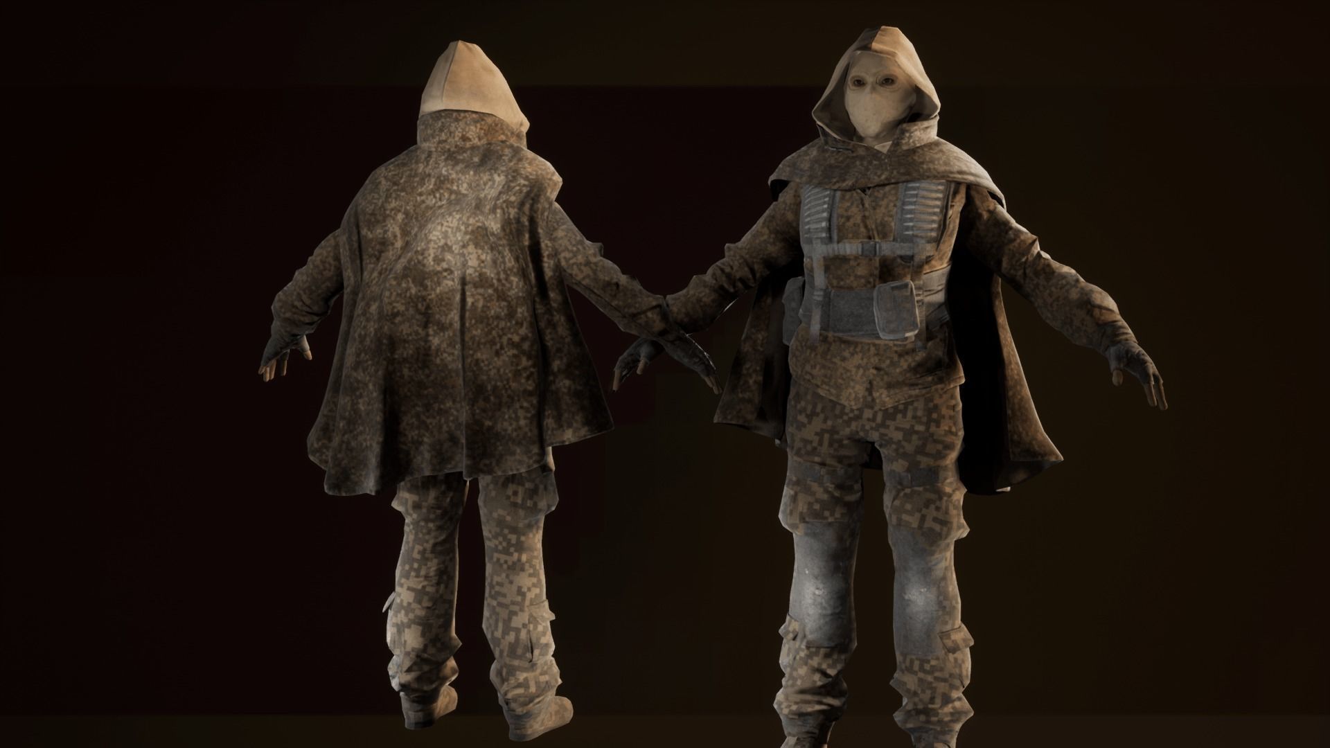 Enemy Soldiers Pack Low-poly 3D model_4