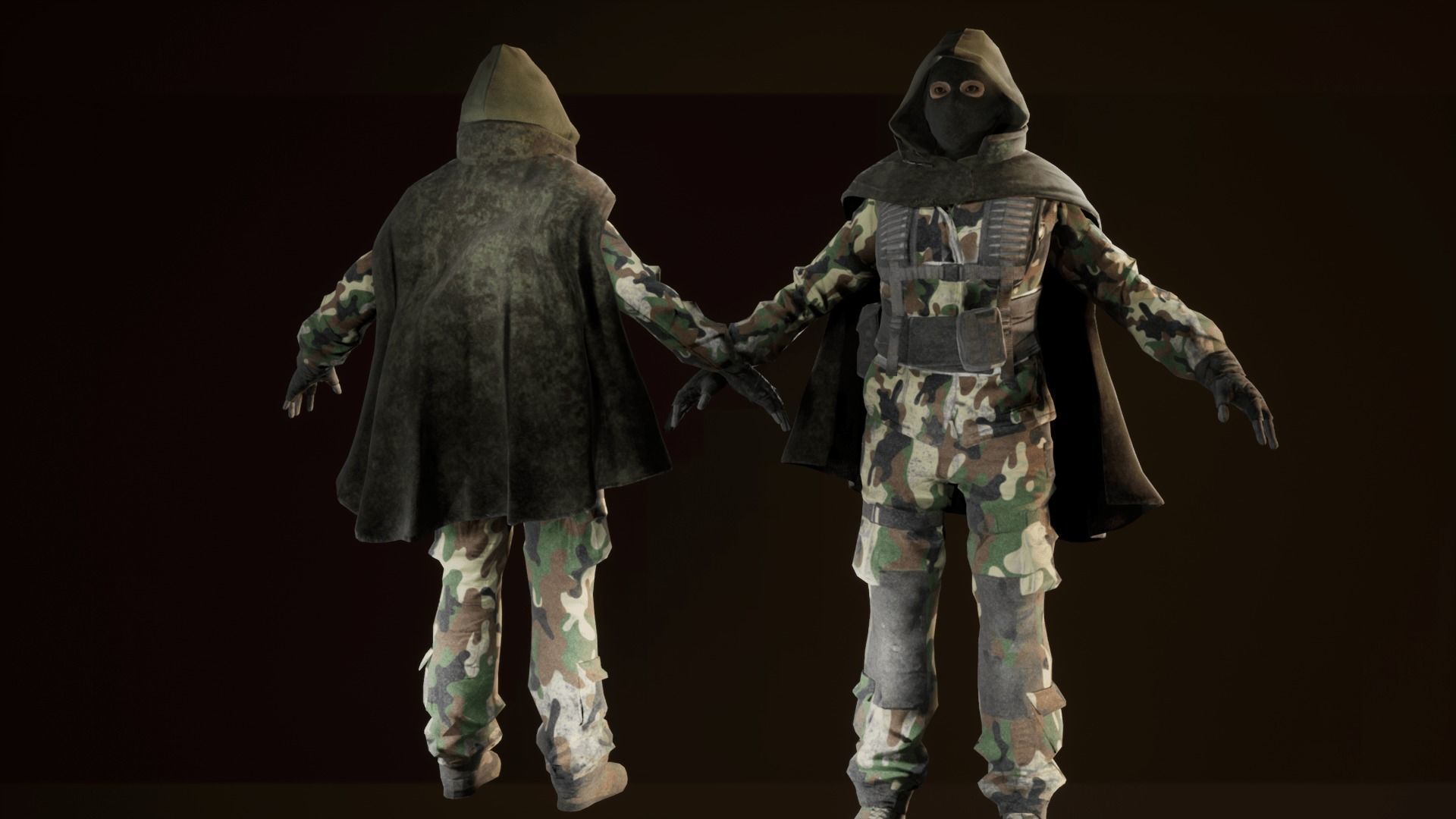 Enemy Soldiers Pack Low-poly 3D model_3