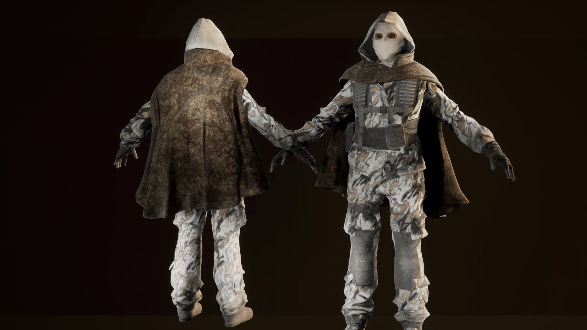 Enemy Soldiers Pack Low-poly 3D model_2