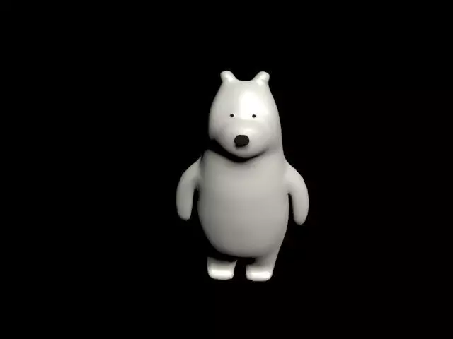 polar bear 3D print model_0