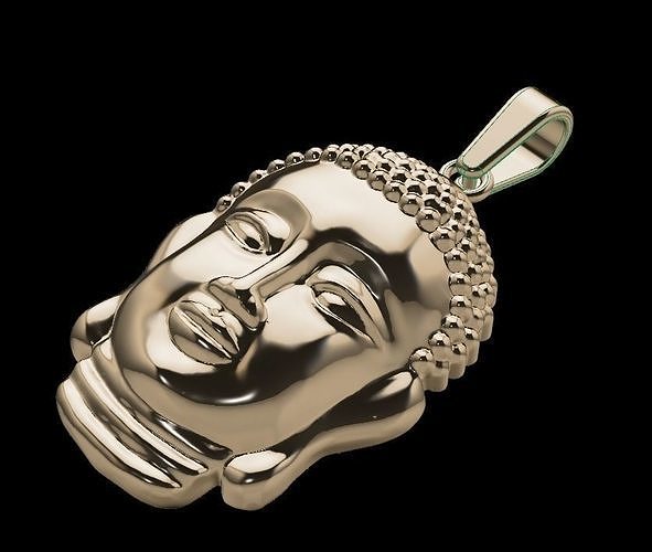 Buddha Head Pendant 3D print model