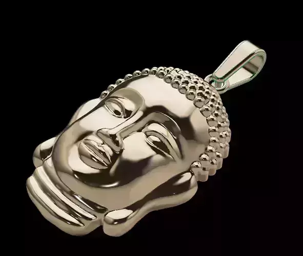 Buddha Head Pendant 3D print model