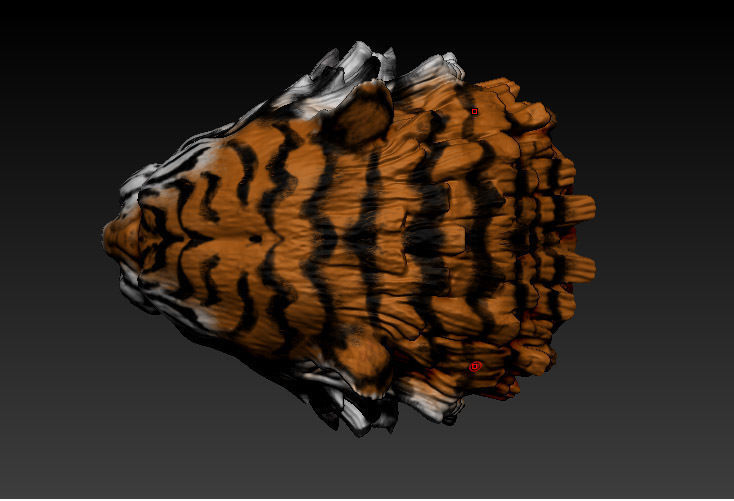 Tiger head 3D model_2