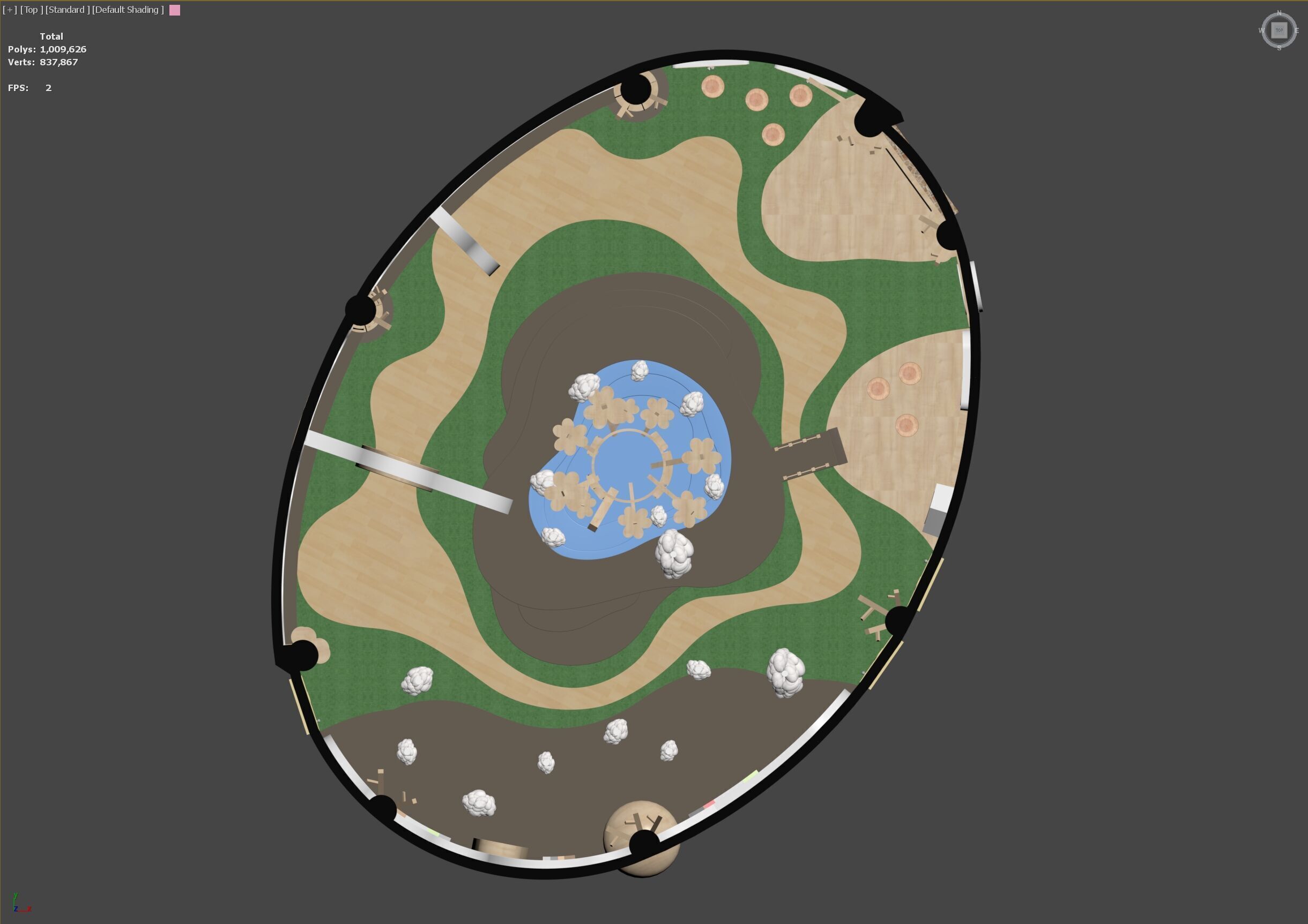 Childrenundefineds activity Room Reading Space Kindergarten 3D model_7