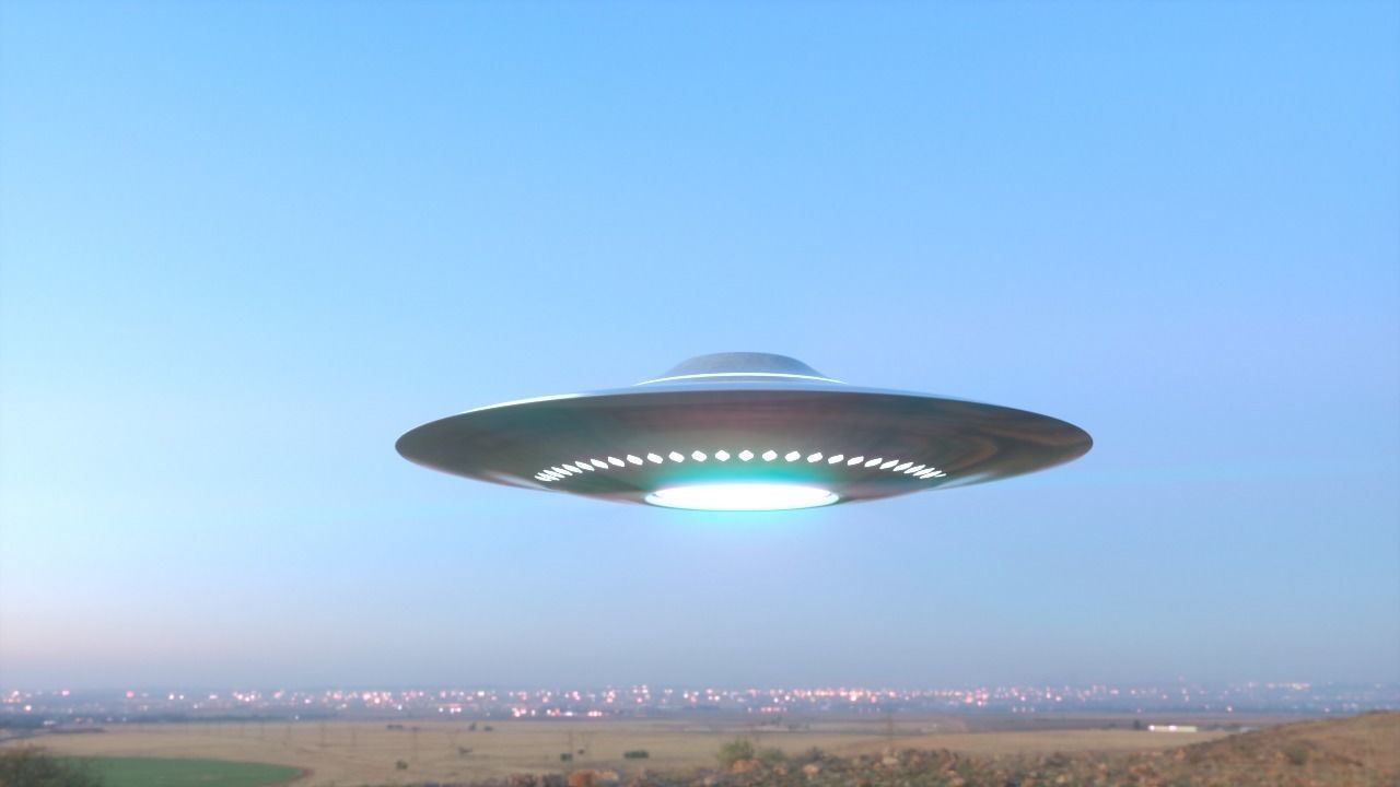 Spaceship Realistic Ufo - Ovni - Nave Espacial 3D model_1