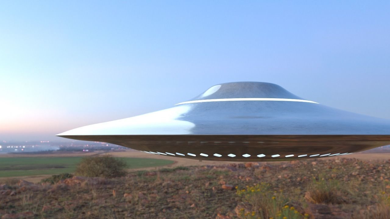 Spaceship Realistic Ufo - Ovni - Nave Espacial 3D model_2