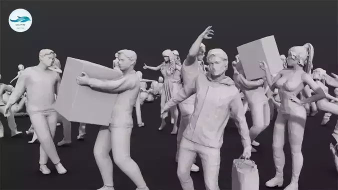 55 People Crowd Pack Set-03