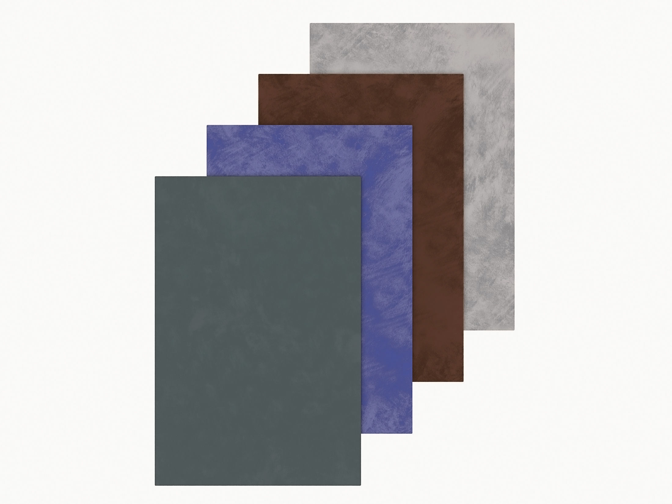Carpet 3D model stack of different colored sheets 3D model_3