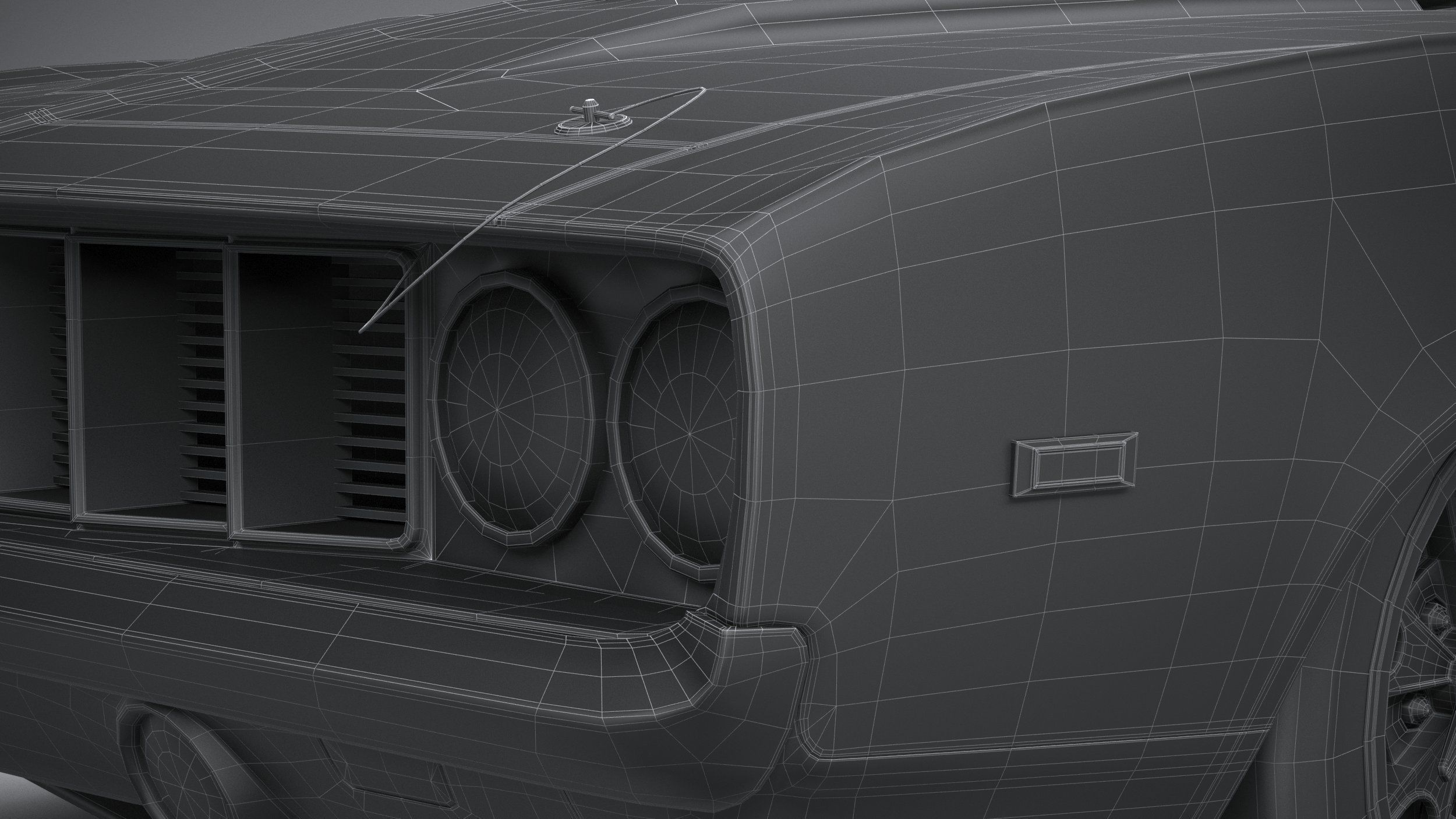 Generic classic muscle car 3D model_32