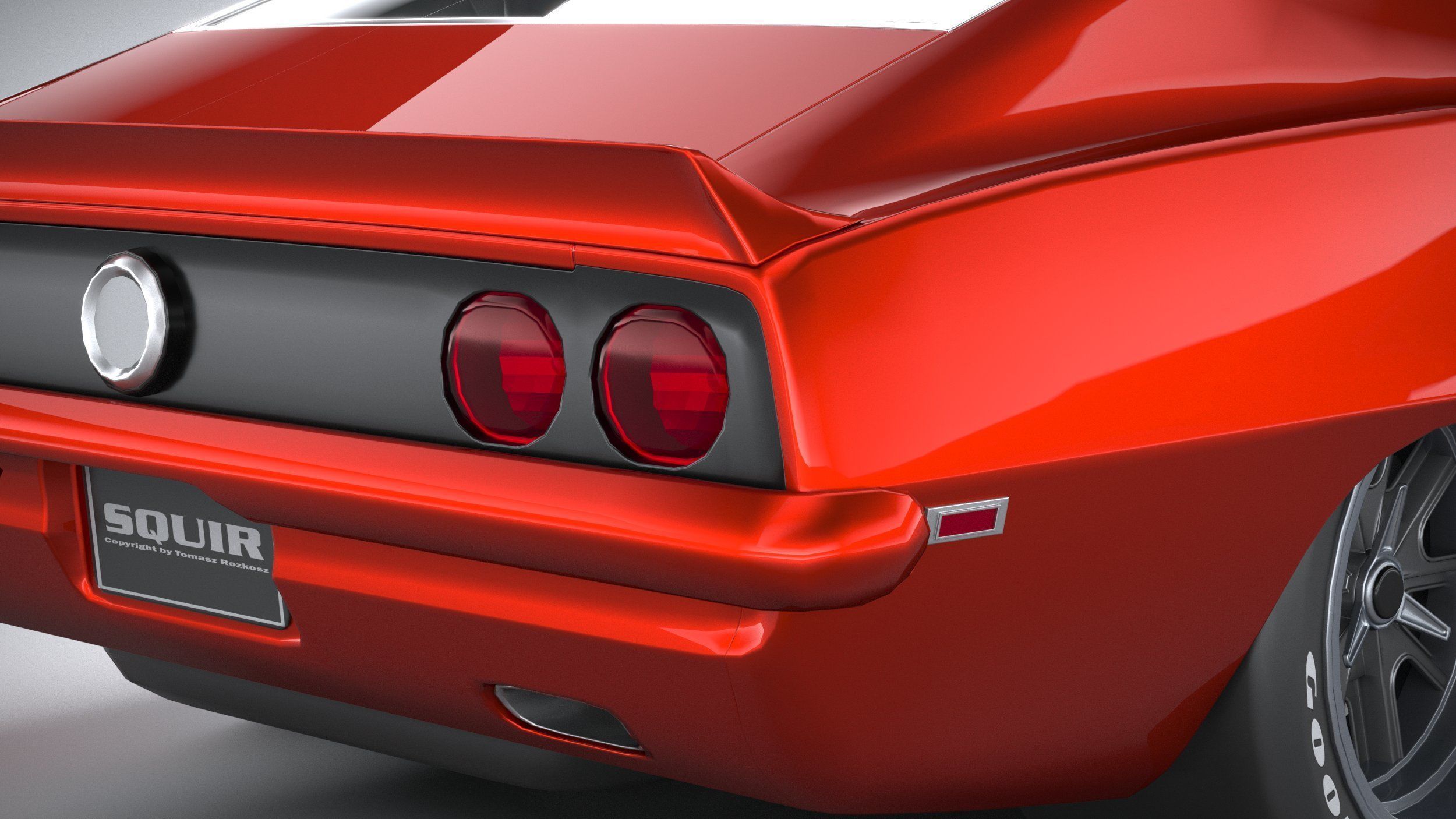 Generic classic muscle car 3D model_18