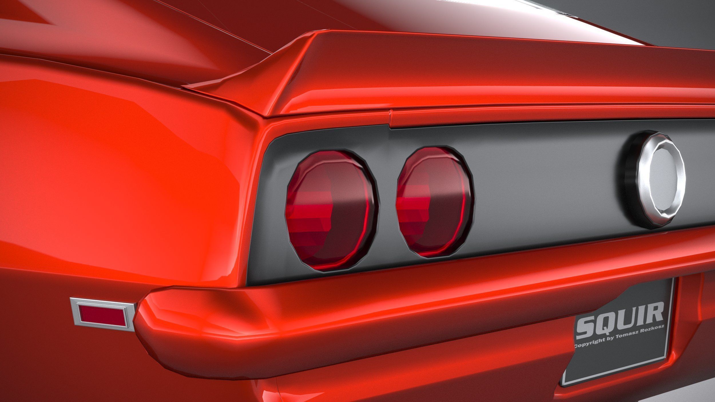 Generic classic muscle car 3D model_15