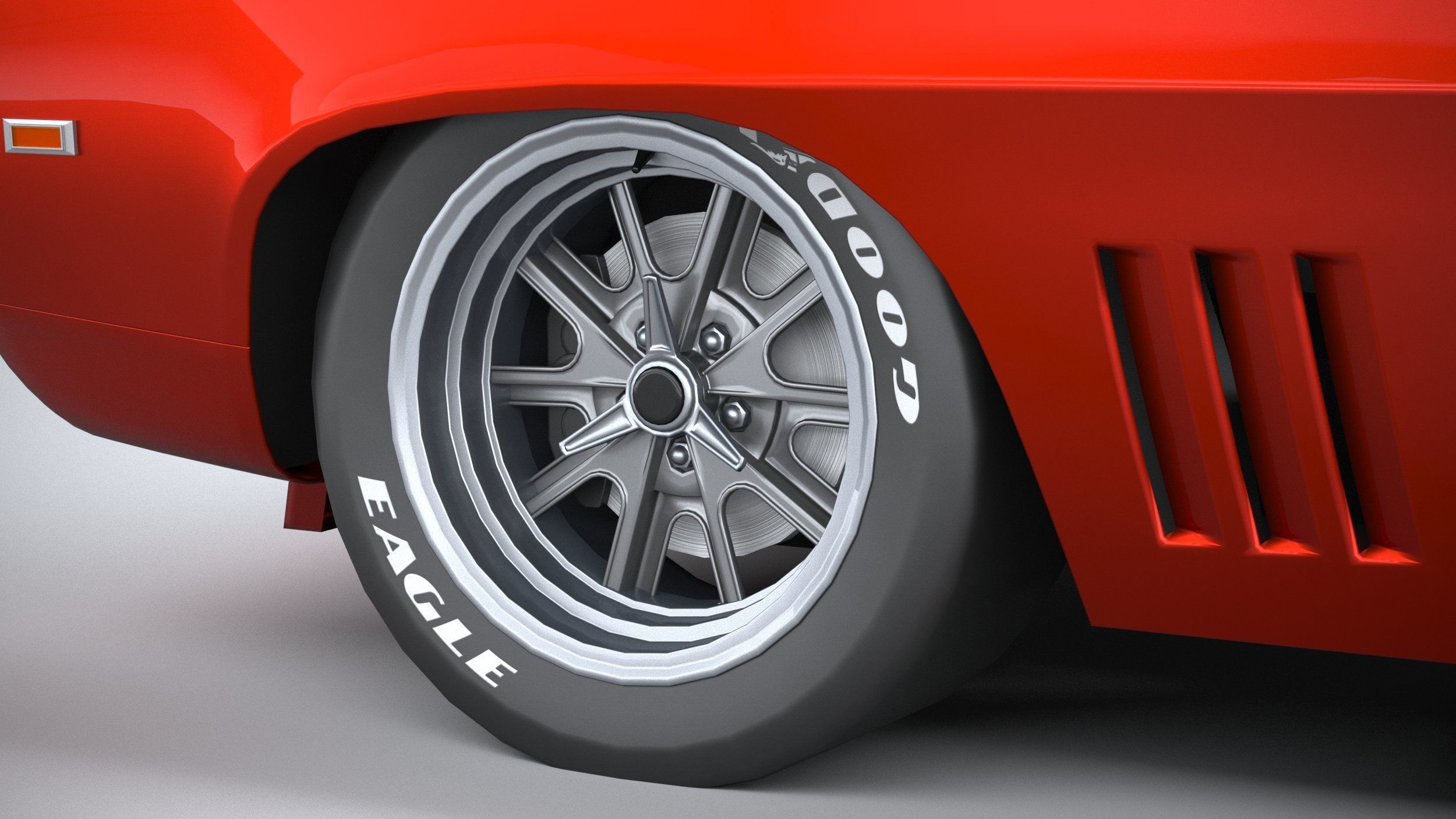 Generic classic muscle car 3D model_16