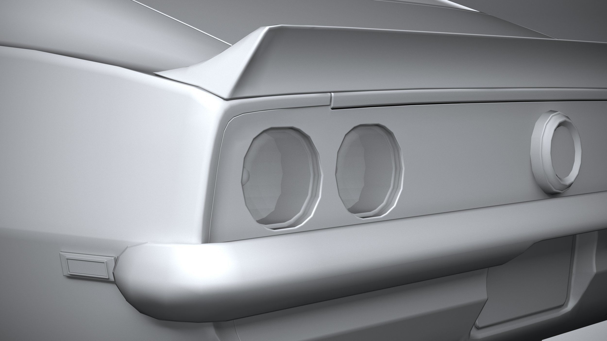 Generic classic muscle car 3D model_24