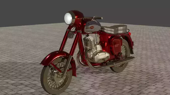 Jawa motor 3D model