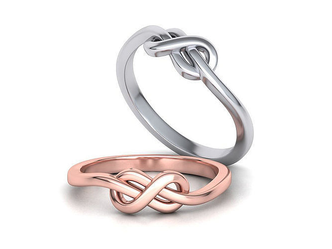  Knot Infinity  Forever ring 3dmodel  3D print model