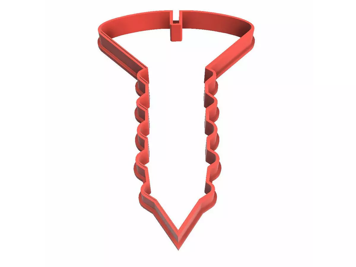 0155 Tapping screw cookie cutter 3D print model_0