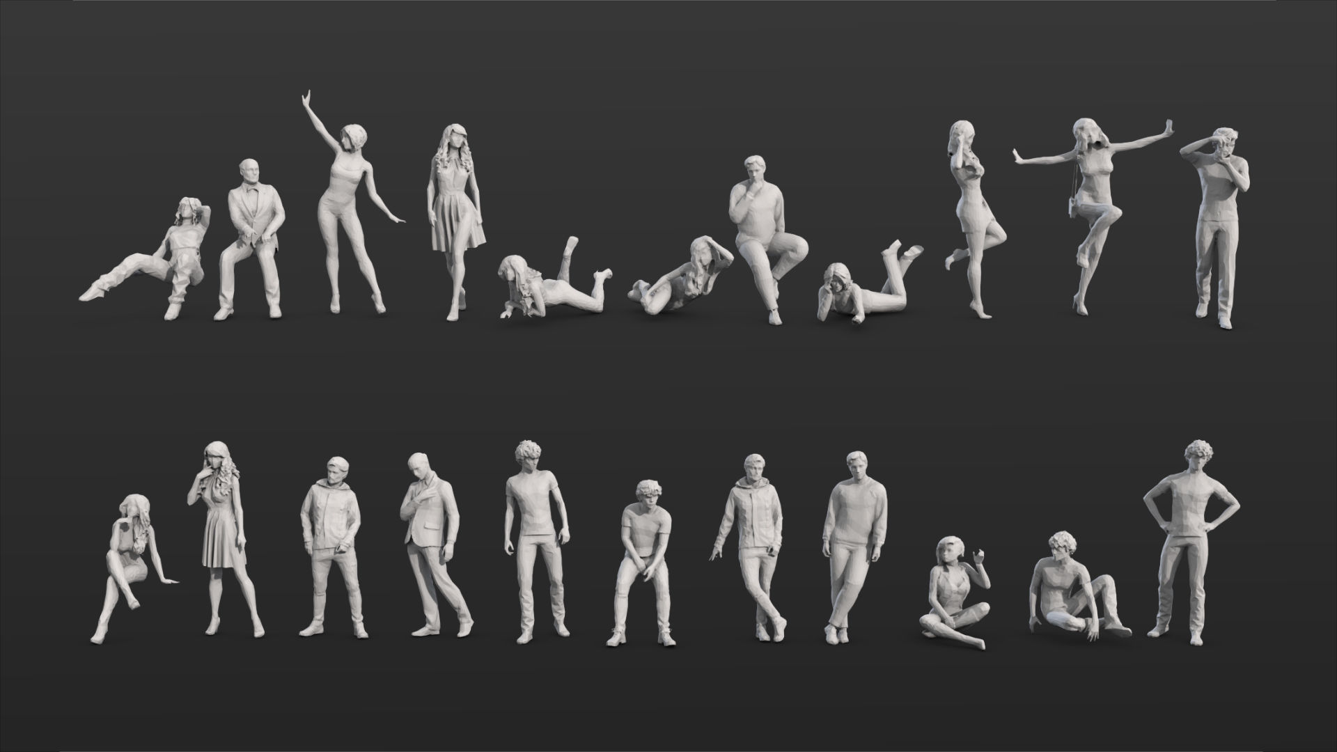 People Crowd Set-01 275  3D model_16