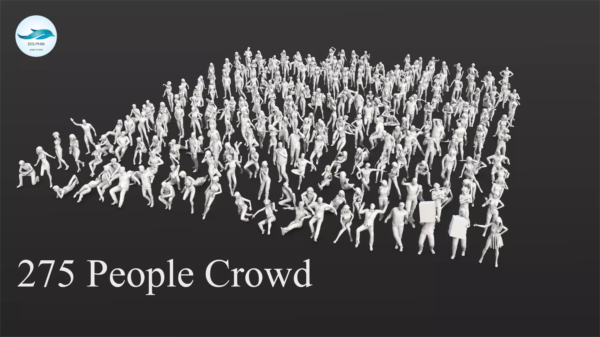 People Crowd Set-01 275  3D model_0