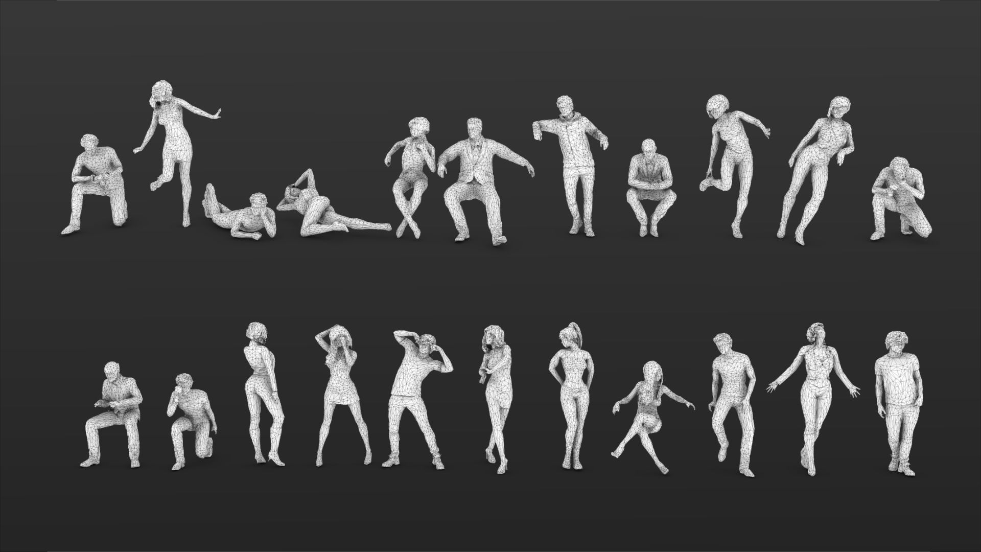 People Crowd Set-01 275  3D model_23