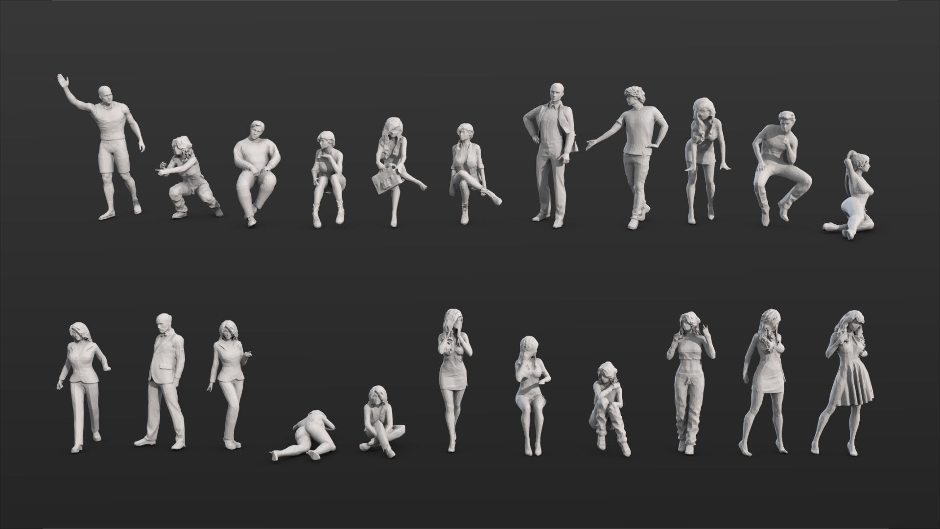 People Crowd Set-01 275  3D model_15