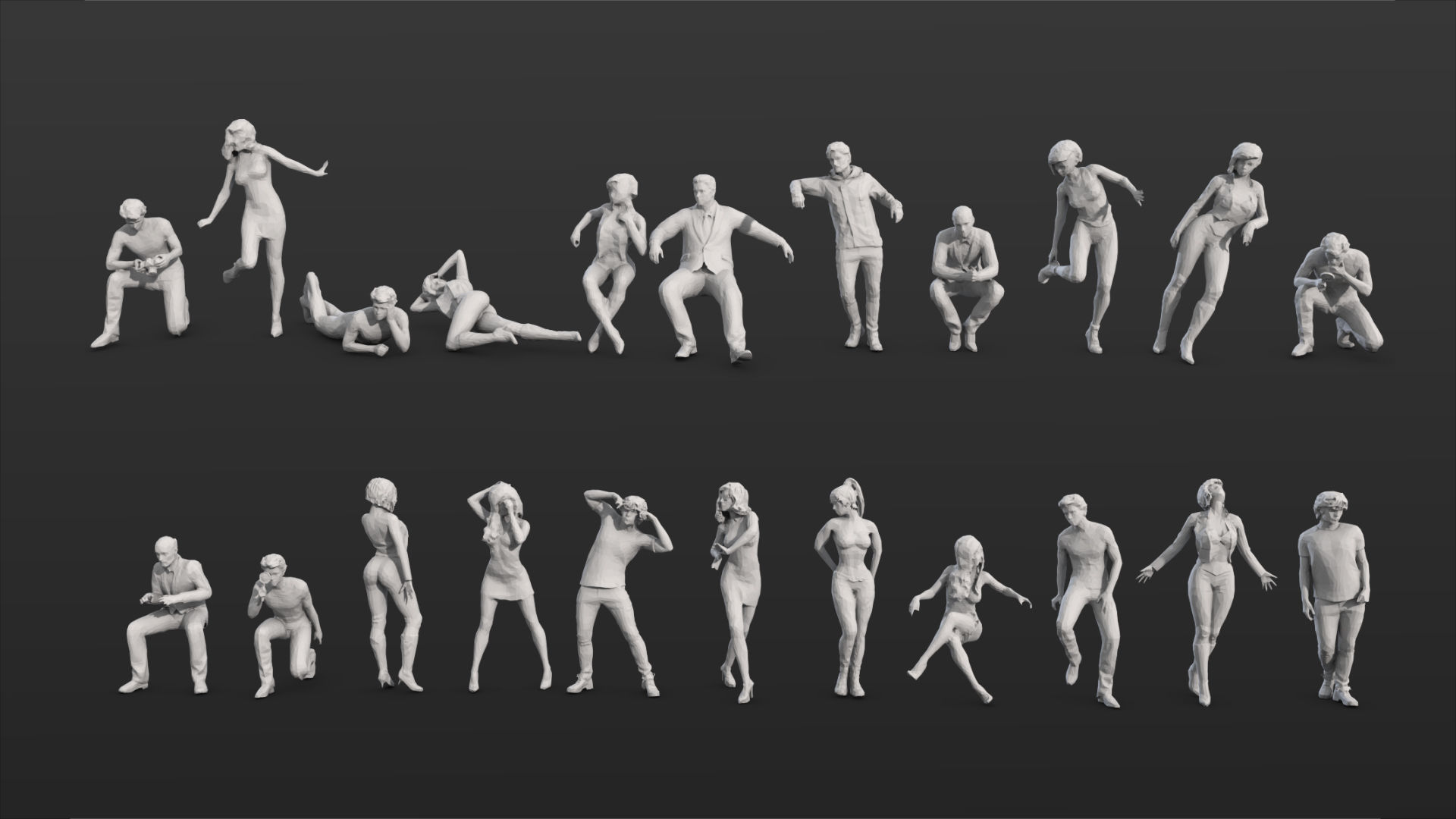 People Crowd Set-01 275  3D model_13