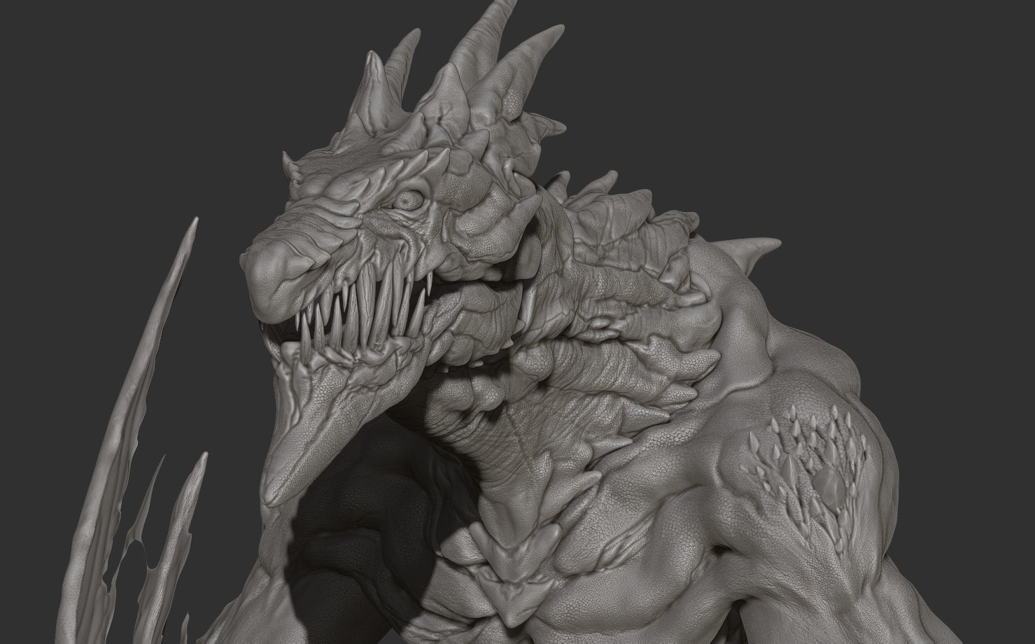 Winter Dragon 3D model_10