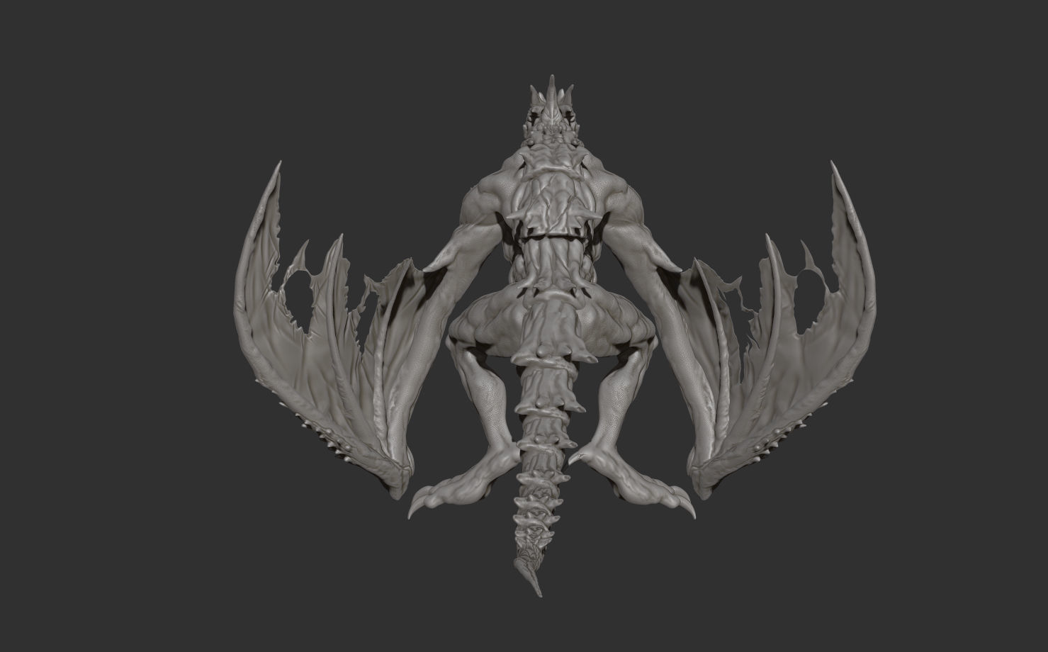 Winter Dragon 3D model_8