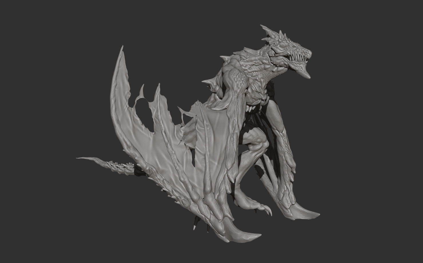 Winter Dragon 3D model_9