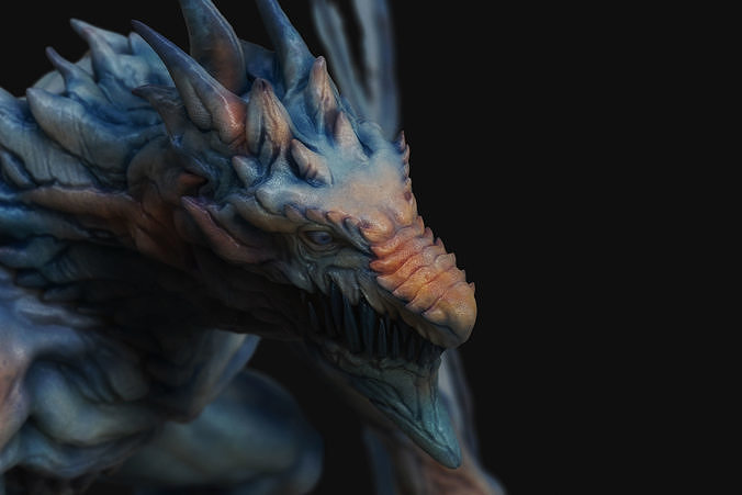 Winter Dragon 3D model