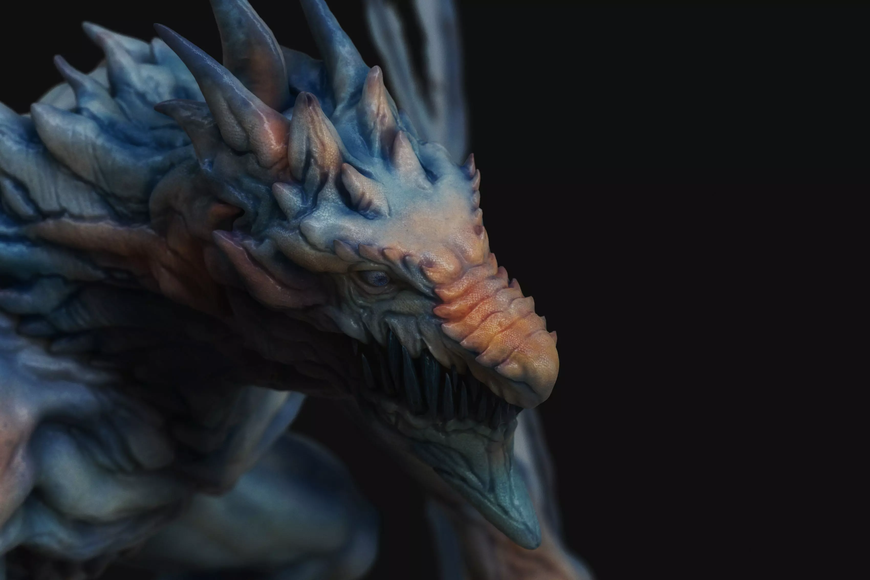 Winter Dragon 3D model_0
