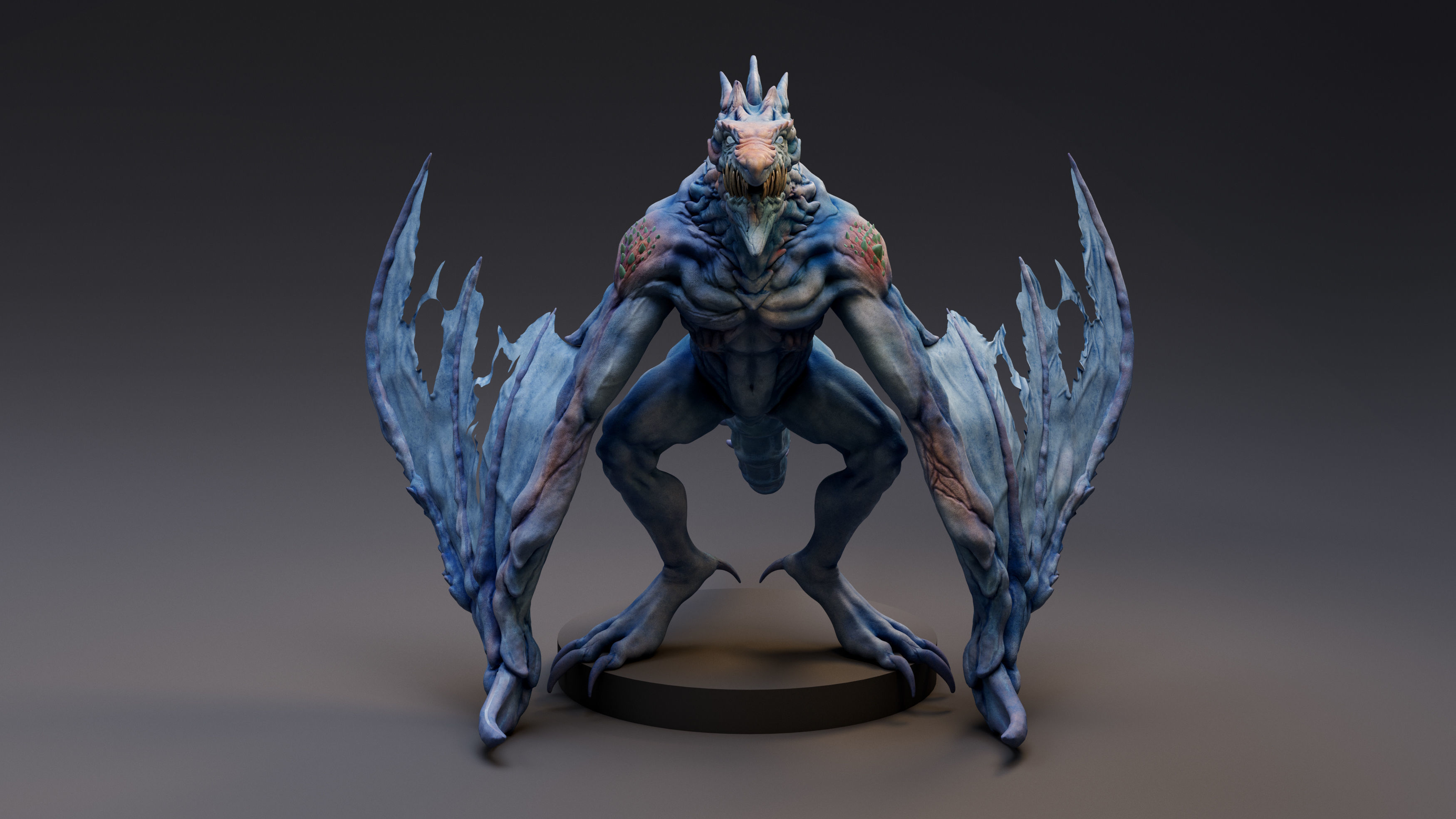 Winter Dragon 3D model_3