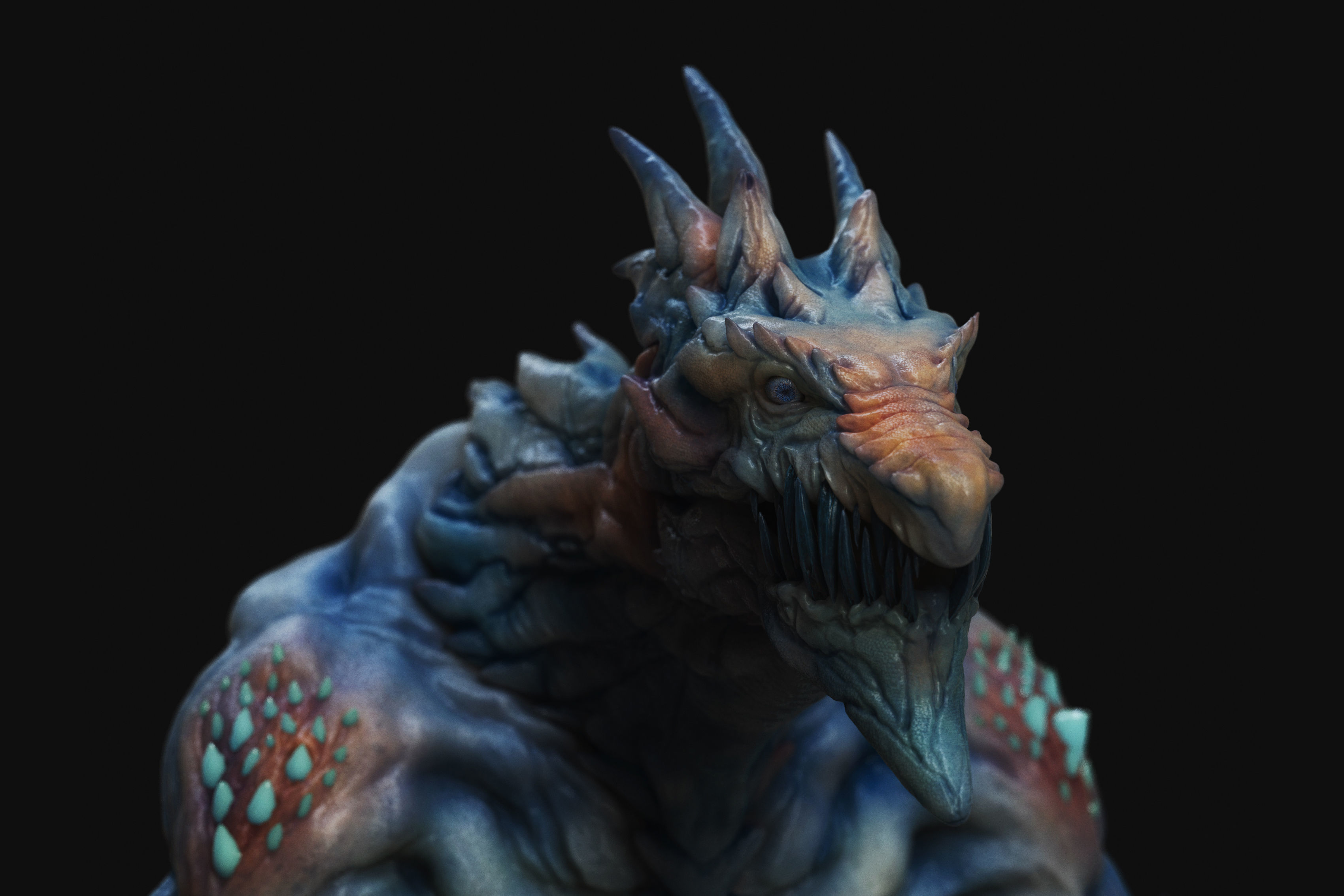Winter Dragon 3D model_1