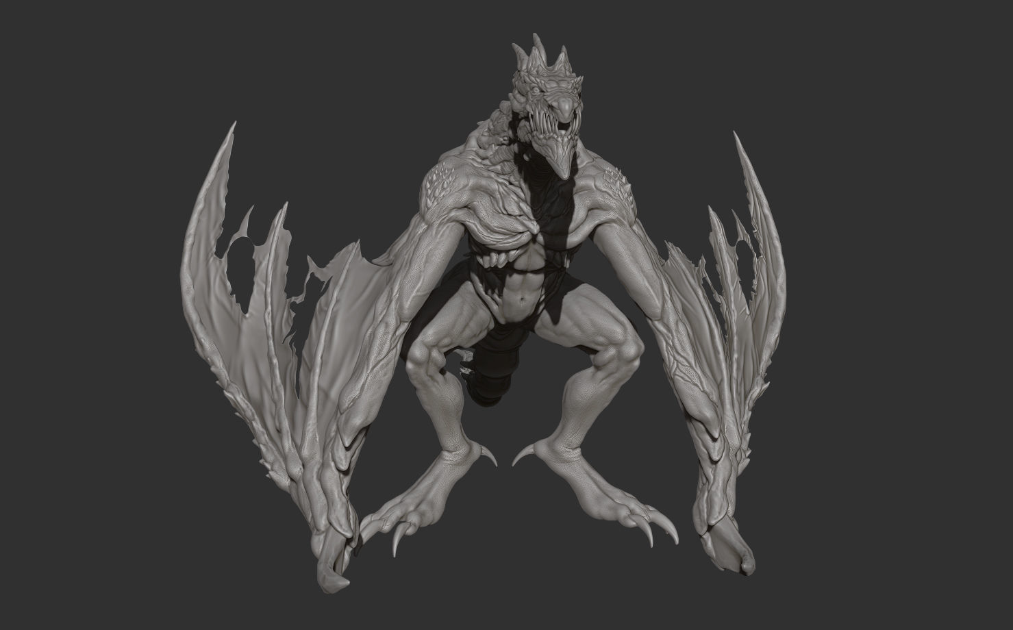 Winter Dragon 3D model_5