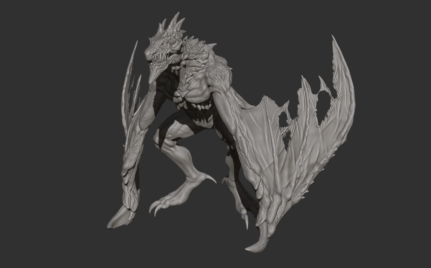 Winter Dragon 3D model_6