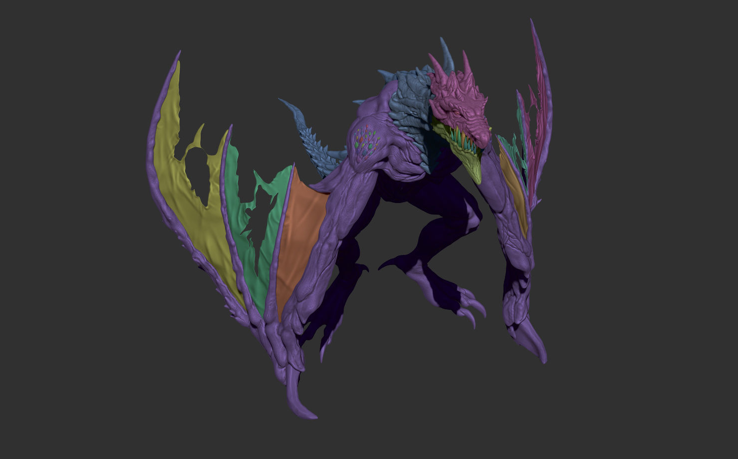 Winter Dragon 3D model_14
