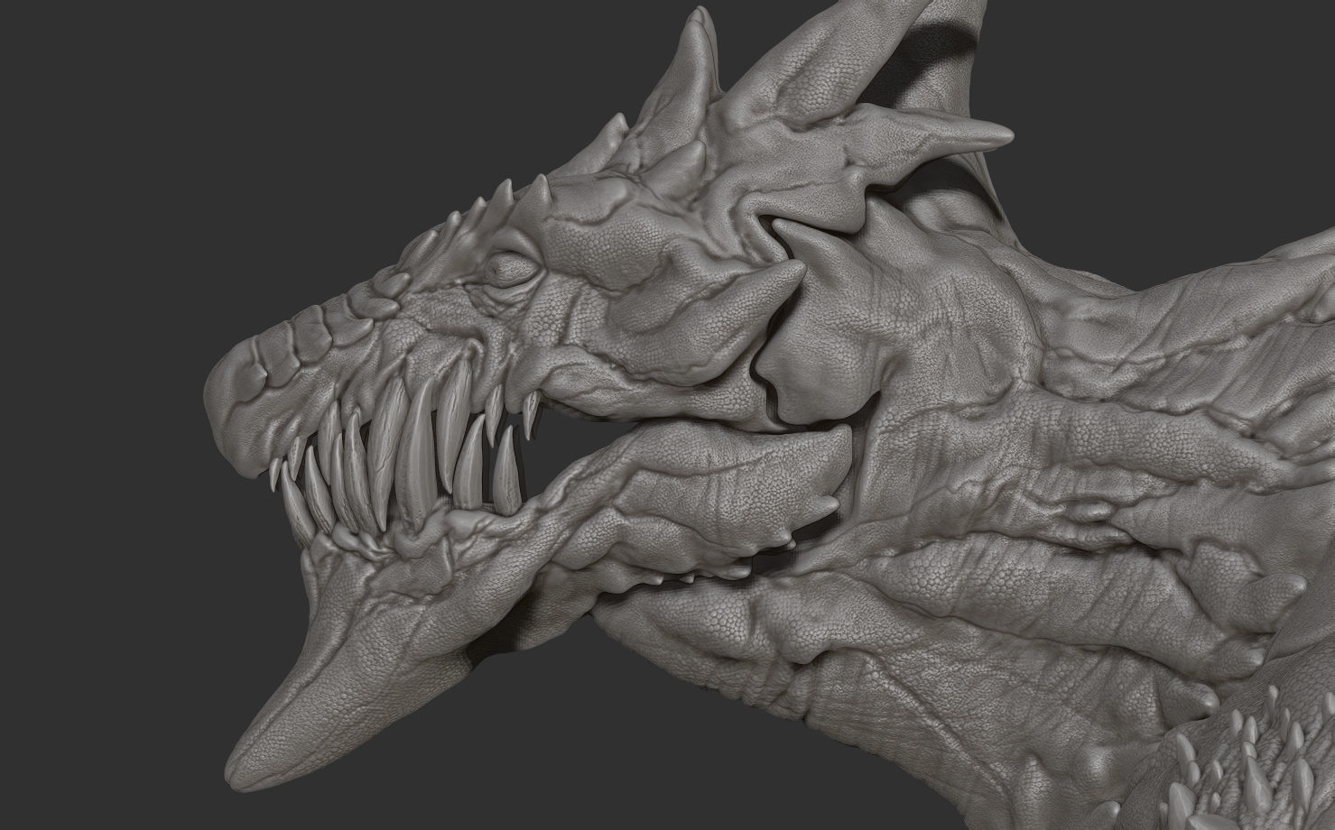 Winter Dragon 3D model_11