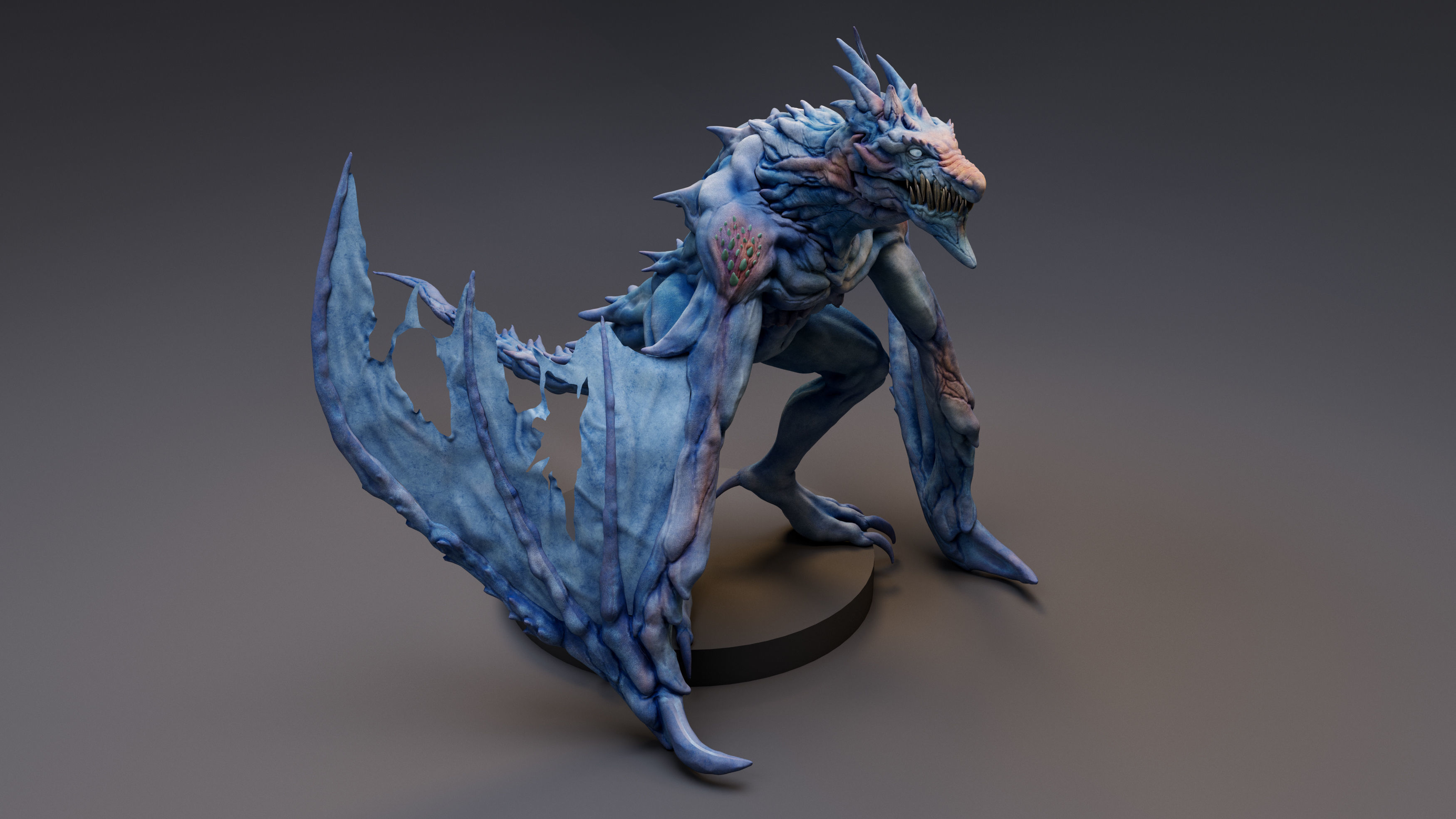 Winter Dragon 3D model_4