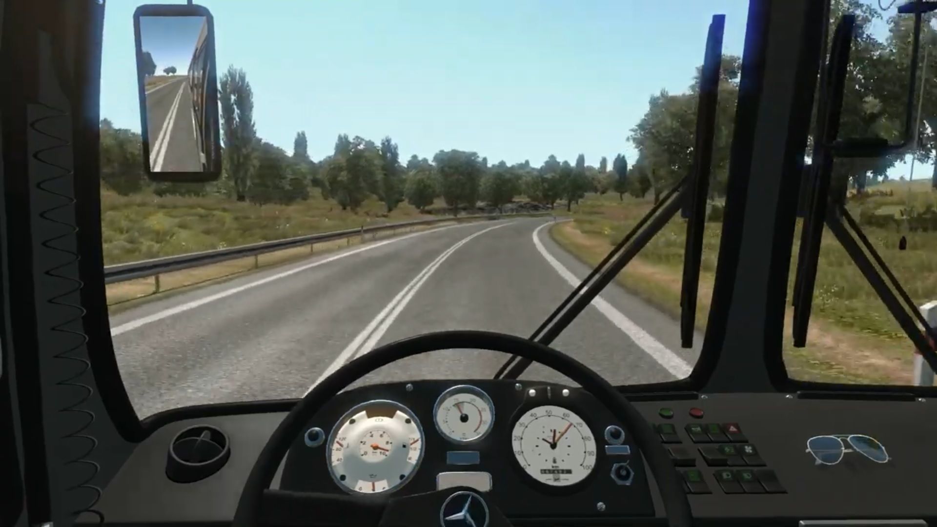 Mercedes Benz o302 Bus Low-poly 3D model_10