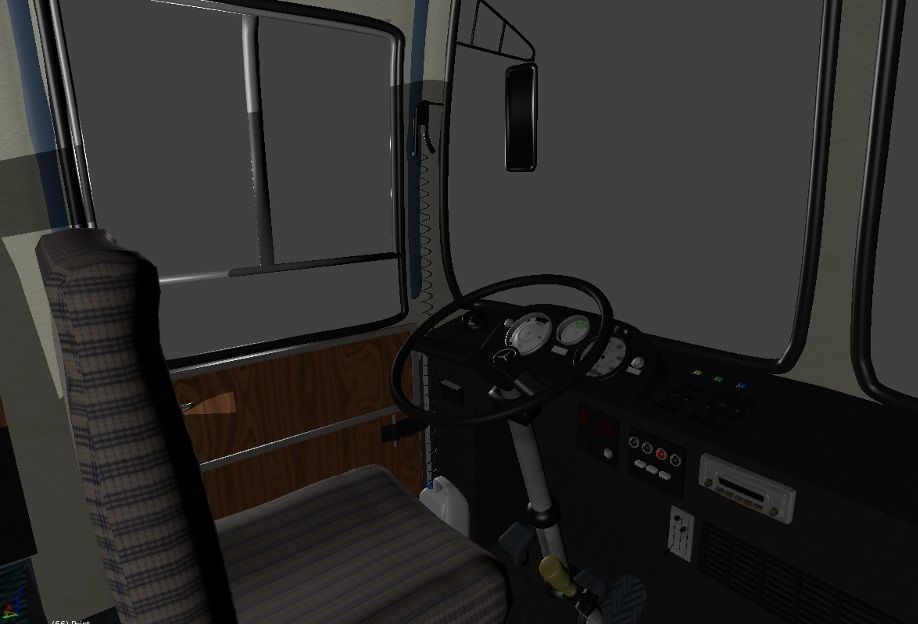 Mercedes Benz o302 Bus Low-poly 3D model_11