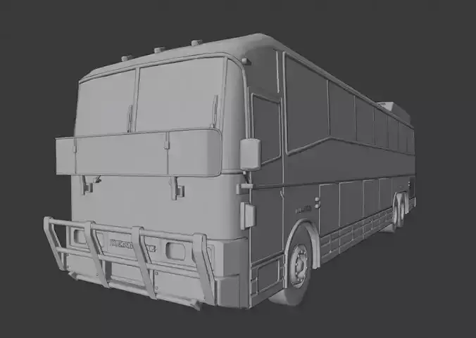 Denning Landseer Bus Low-poly 3D model