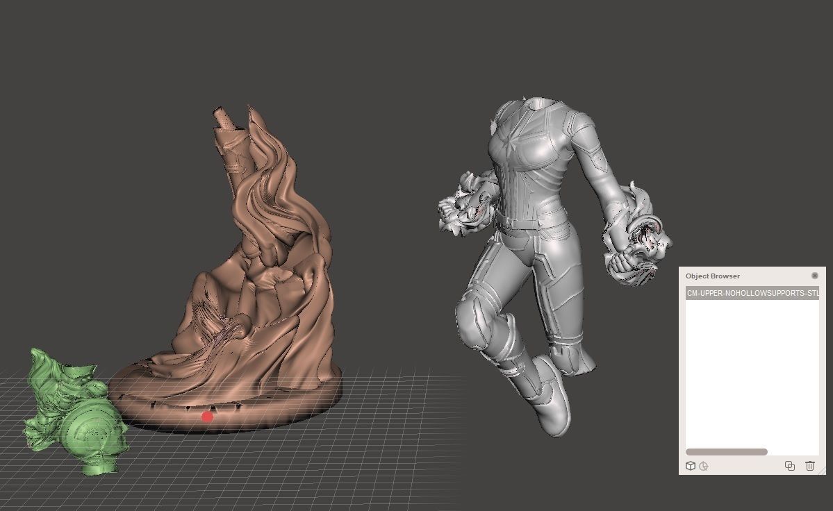 CAPTAIN MARVEL AVENGERS ENDGAME MCU STATUE PRINTABLE 3D print model_5