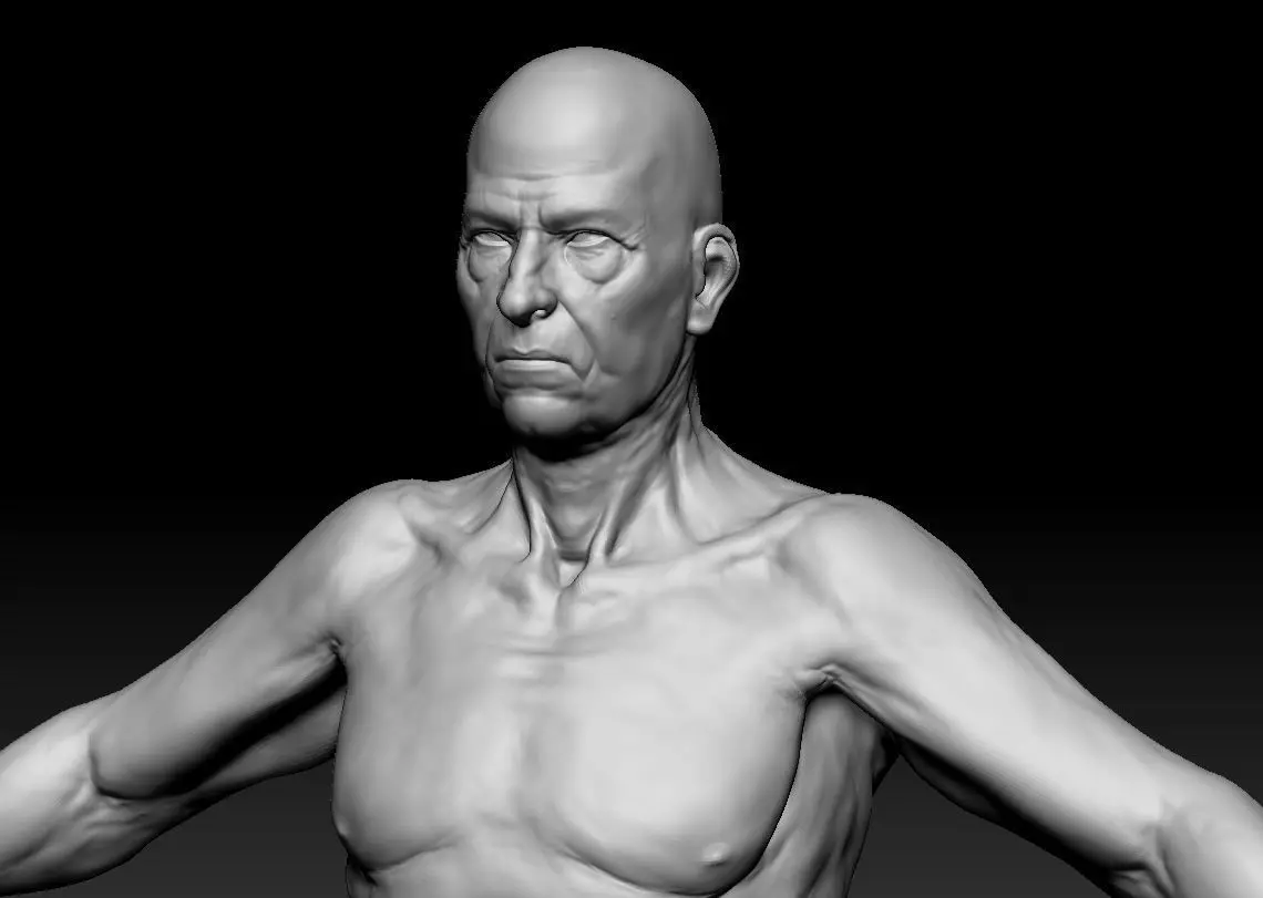 Oldster base model 3D model