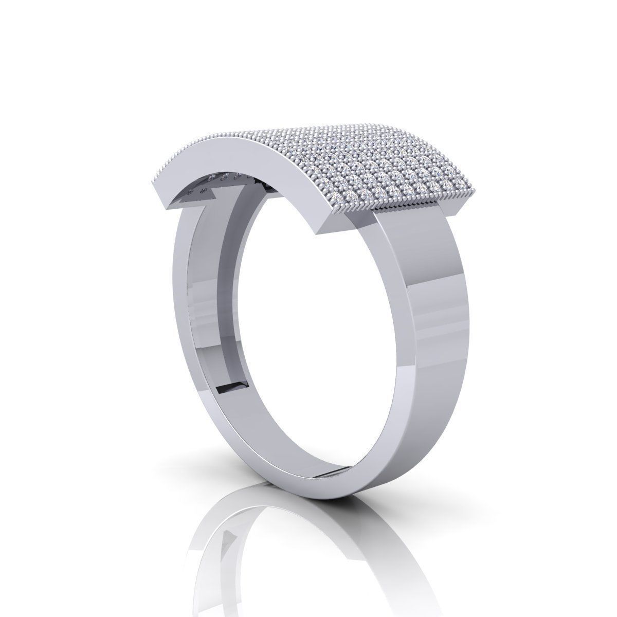 Long Top Ring  3D print model_3