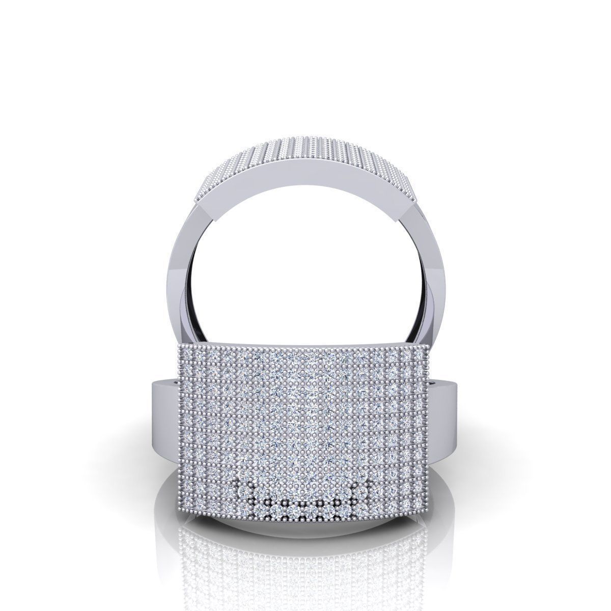 Long Top Ring  3D print model_2