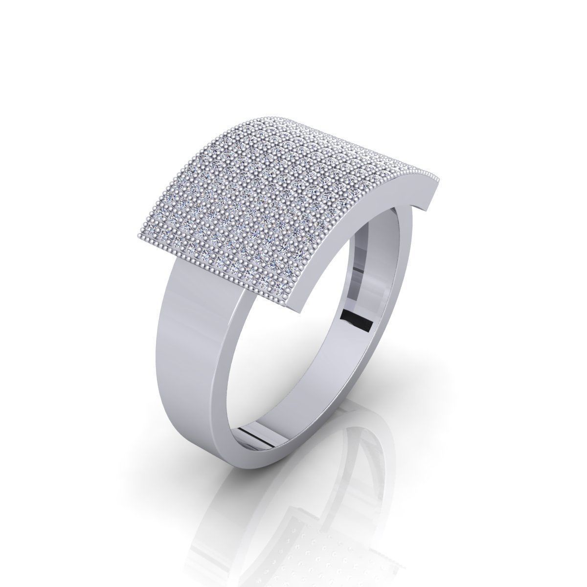 Long Top Ring  3D print model_4